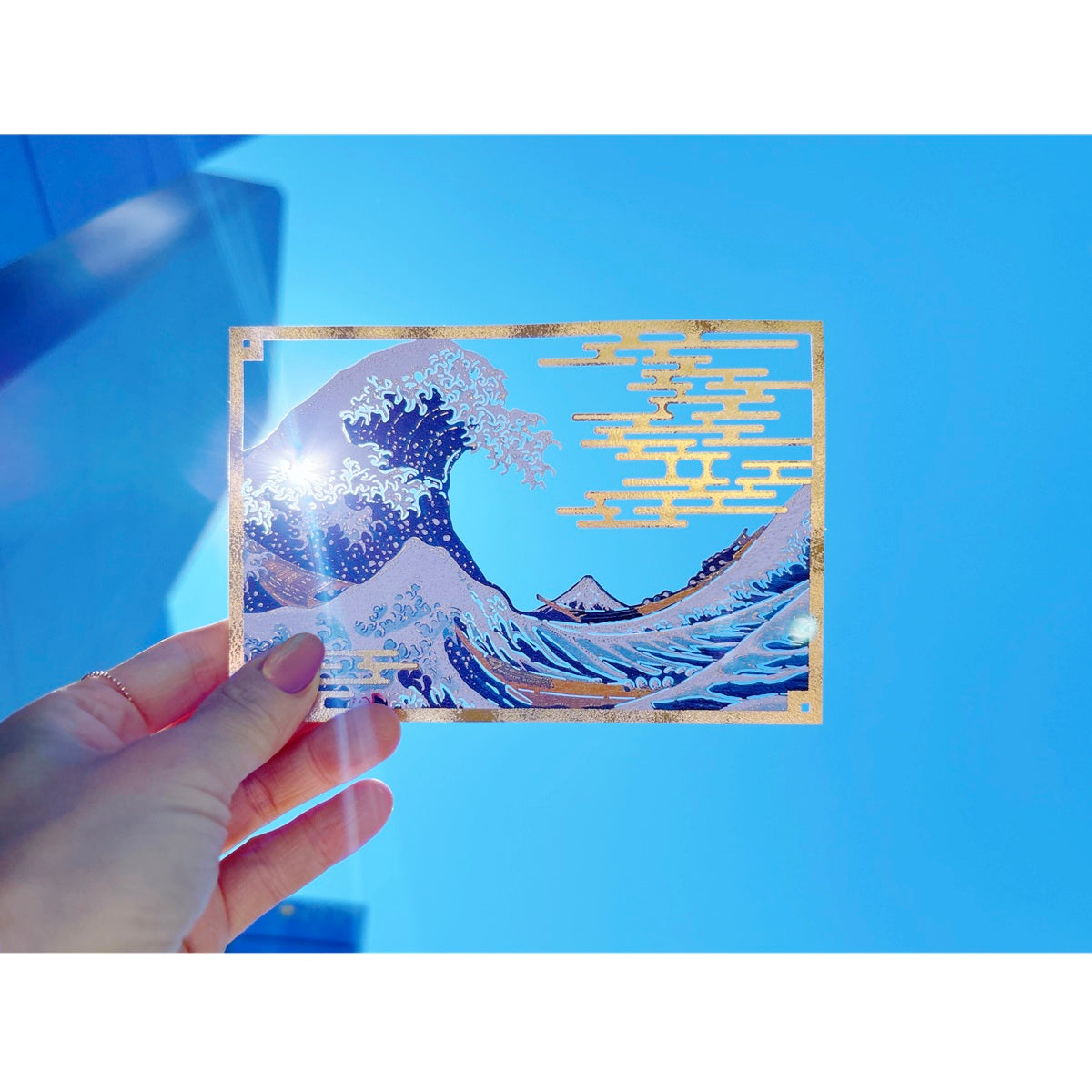 日本の美しさ 塔と桜景色【ポストカード／1柄1枚入り／レーザー