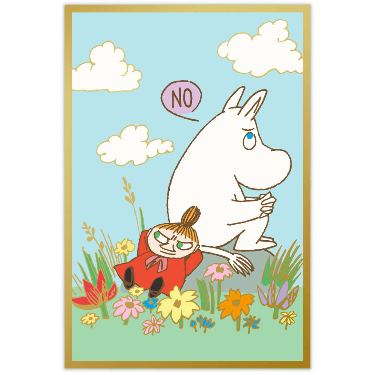 ムーミン 箔加工 ムーミンのリトルミイ【ポストカード／1柄1枚入り