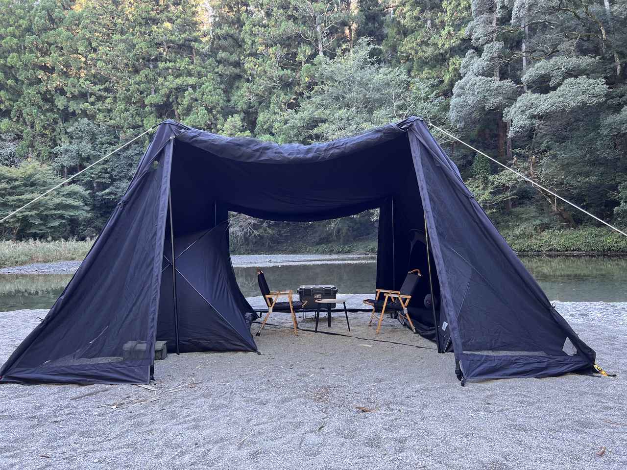 DOD「ヨンヨンベースTC」レビュー】快適シェルターテント！ソロ