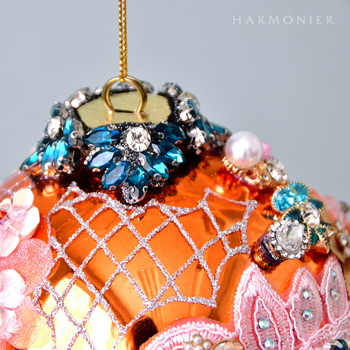 MRジュエルガラスオーナメント/ボール/シャイニーコパー｜輸入雑貨の