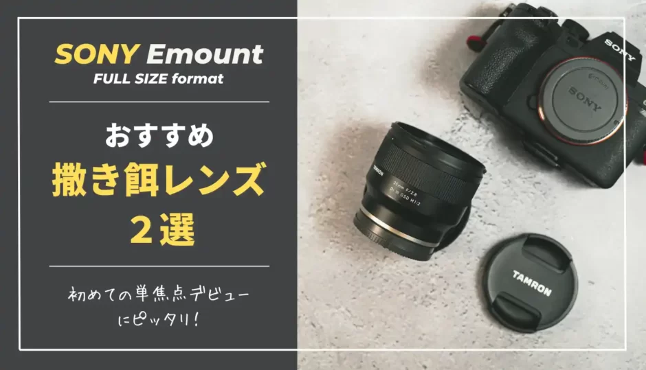 比較】初めての単焦点レンズはこれに決まり。SONY Eマウントの撒き餌