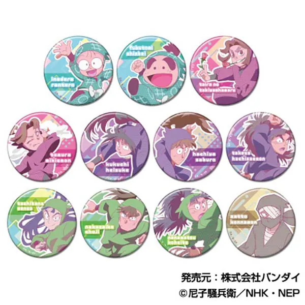 ハセ・プロ｜忍たま乱太郎 CANバッジ A BOX