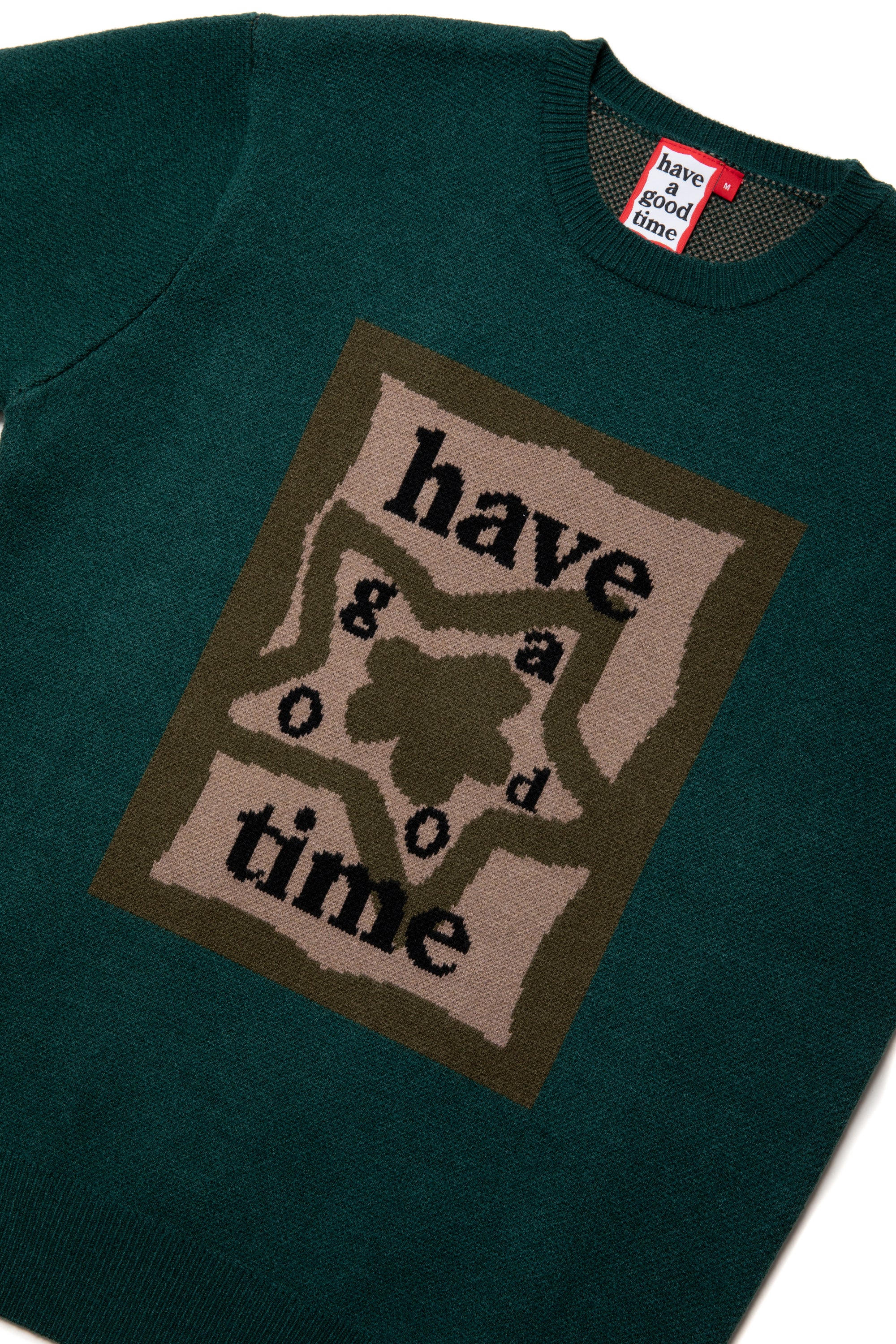 STAR TEAM x have a good time KNIT SWEATER MILITARY GREEN