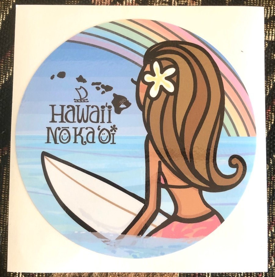 Hawaii Nò Ka' Oi ステッカー