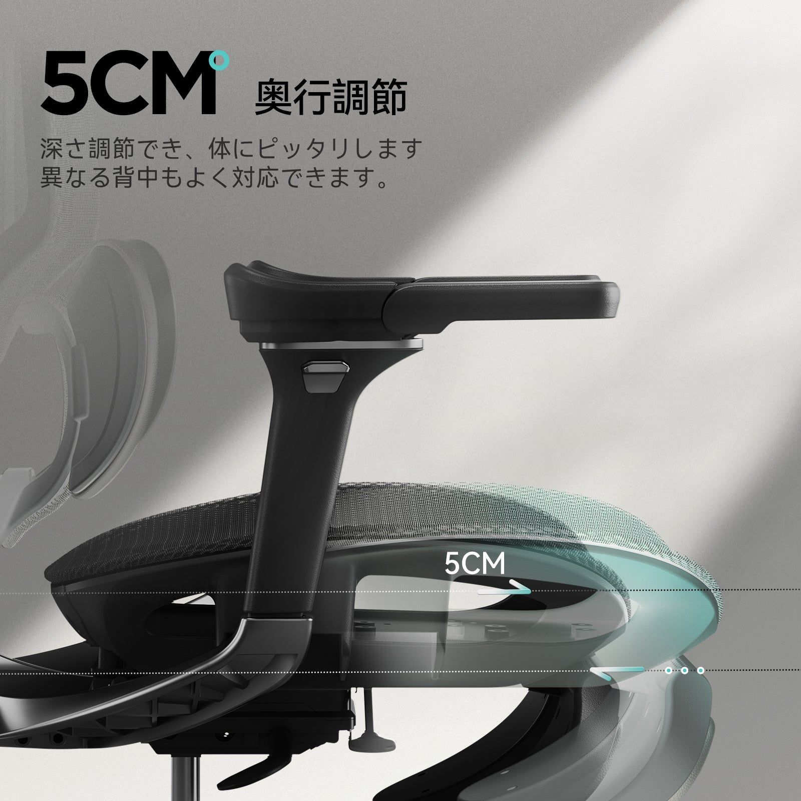 HBADA E3 Pro 人間工学オフィスチェア（フットレスト付き）