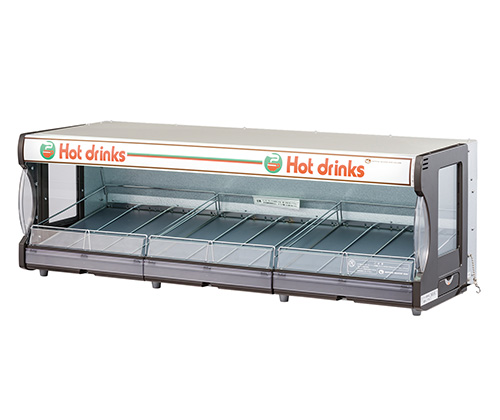 商品陳列ゴンドラ用横型飲料ウォーマー | 日本ヒーター機器株式会社