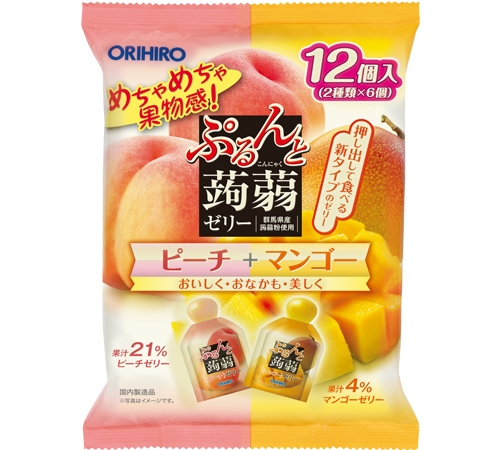 ぷるんと蒟蒻ゼリーパウチ ピーチ＋マンゴー【終売品】 | 商品紹介