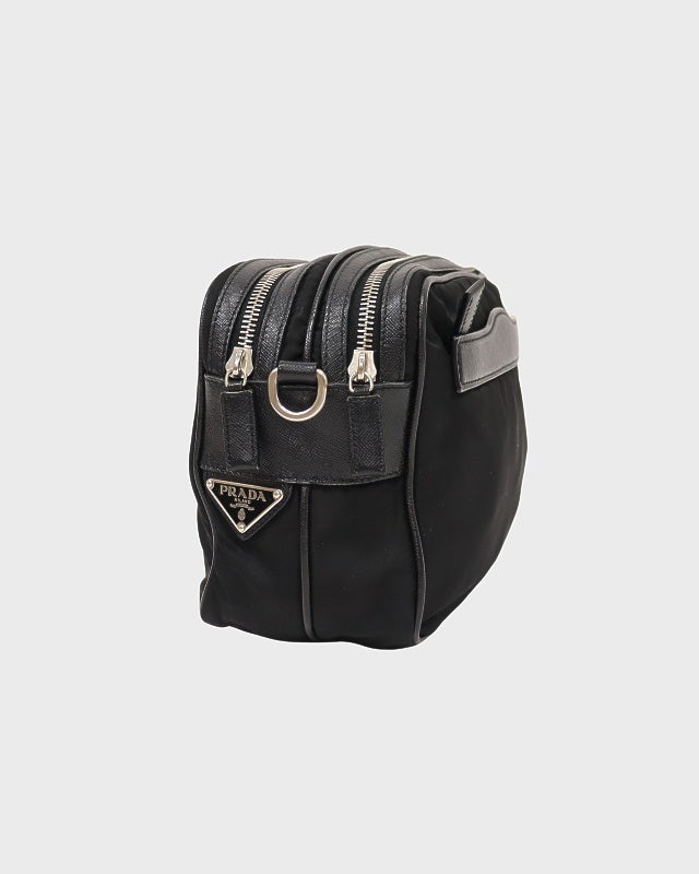 PRADA 三角ロゴ金具ナイロンレザーワンショルダーバッグ | Hedy