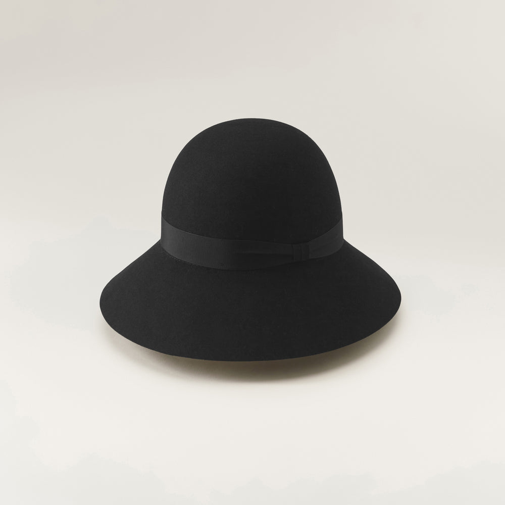Joyce Ultra Fine Wool Round Crown Hat In Black - Helen Kaminski