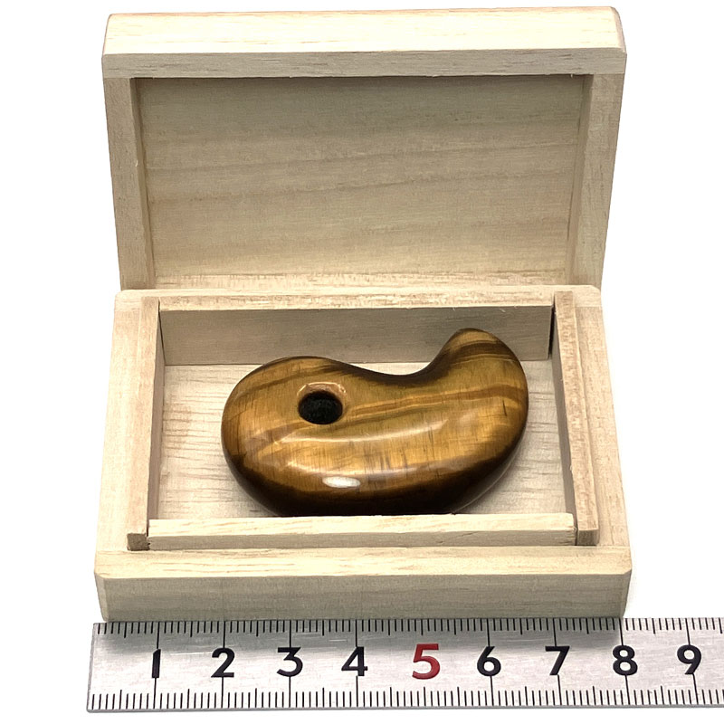 勾玉 タイガーアイ 箱付 No,4033 | 置物/彫り物 | 天然石