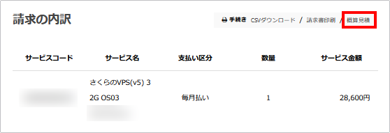 更新費用を確認したい | さくらのサポート情報