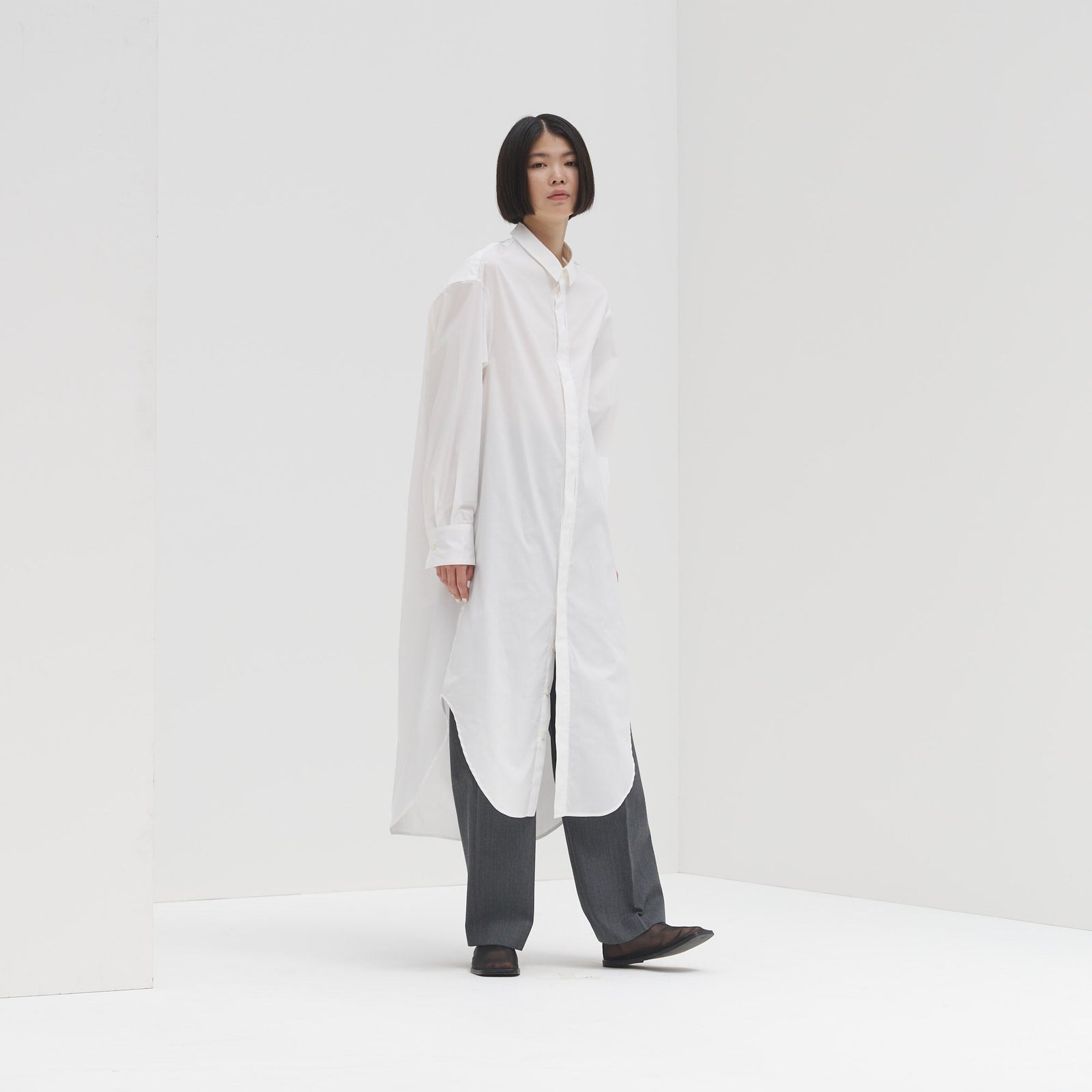 スカーフループ付きシャツワンピース – HERALBONY