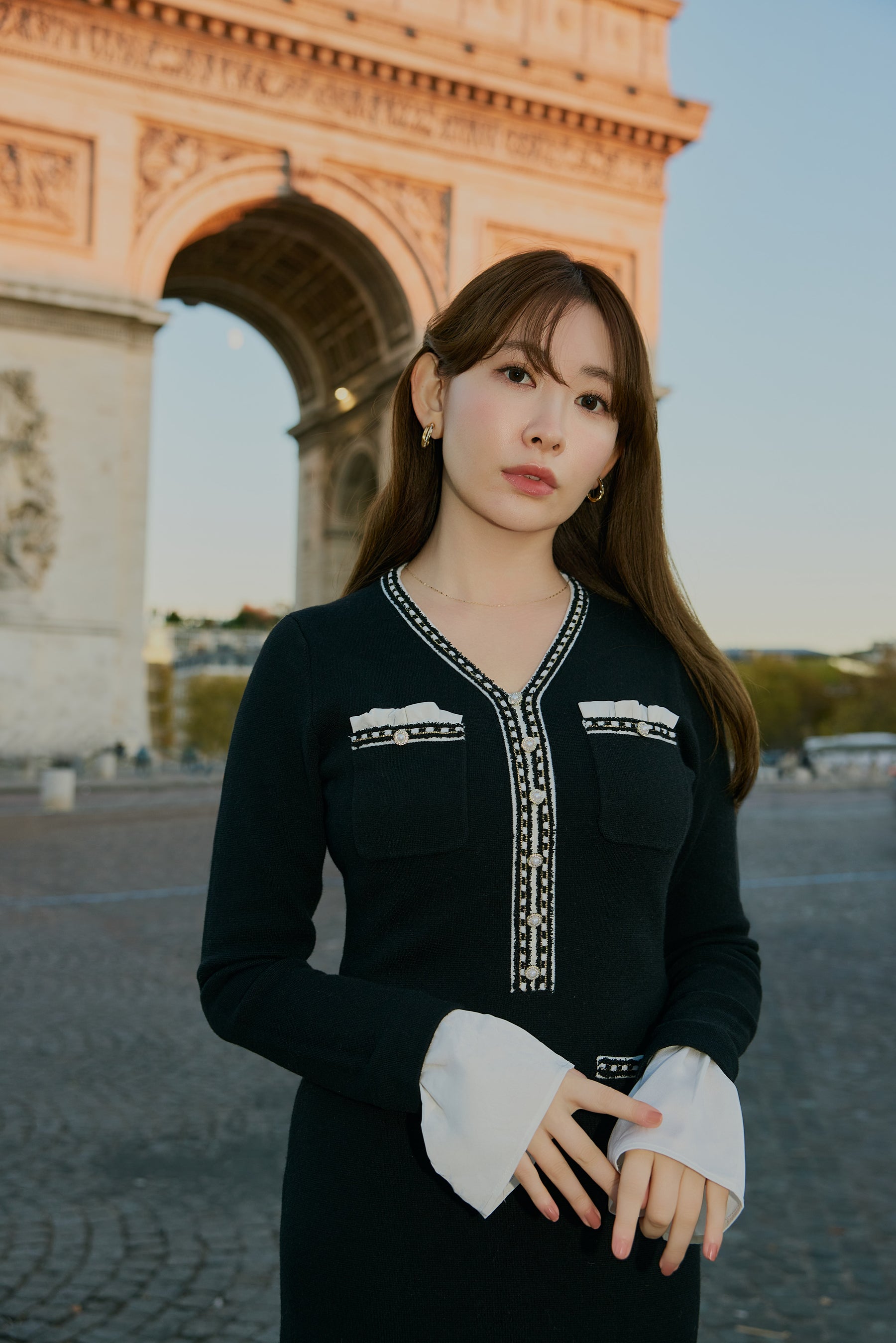 Isaline Long Knit Dress