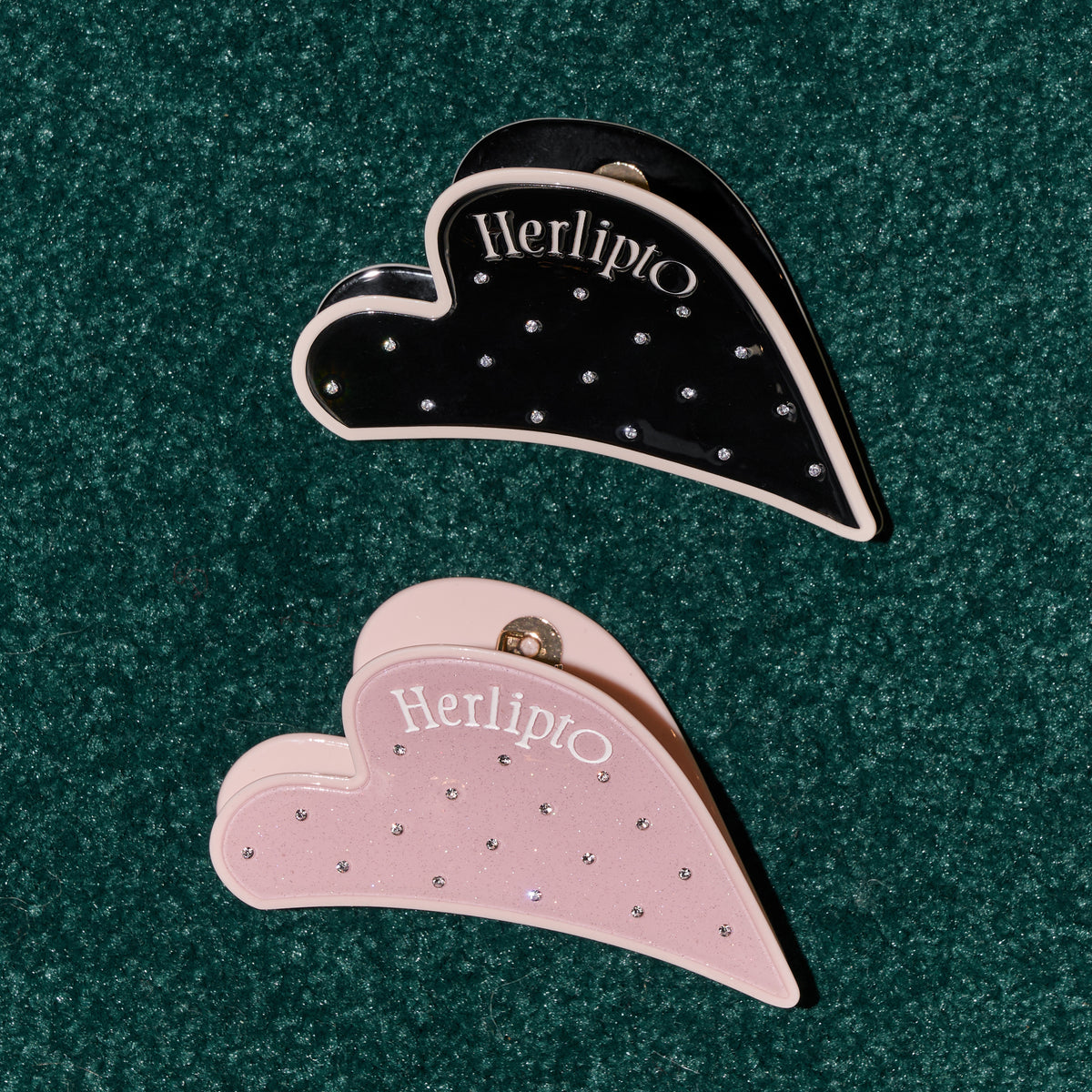 Bicolor Heart Twinkle Hair Clip