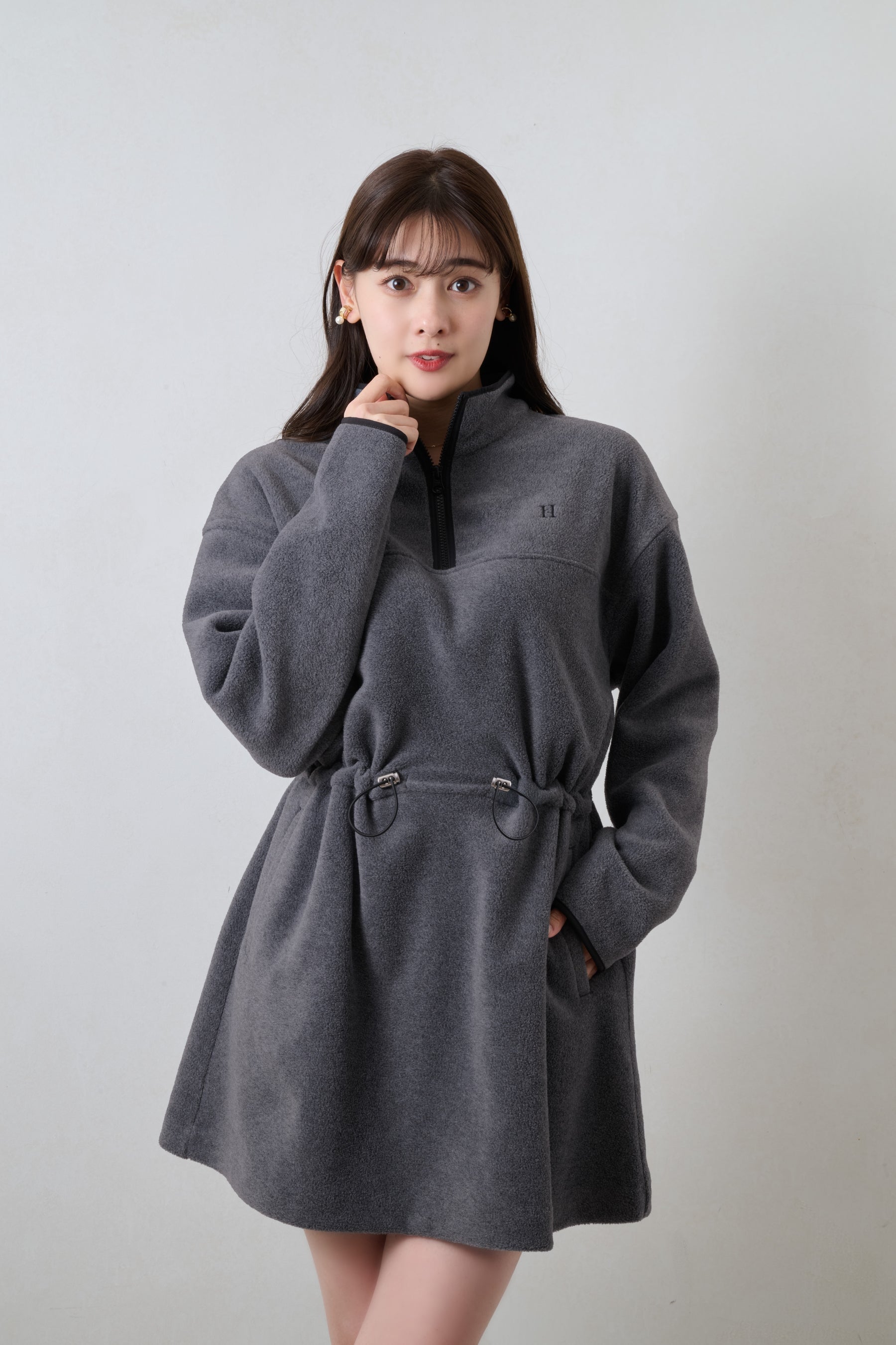 Flight Mode Fleece Mini Dress