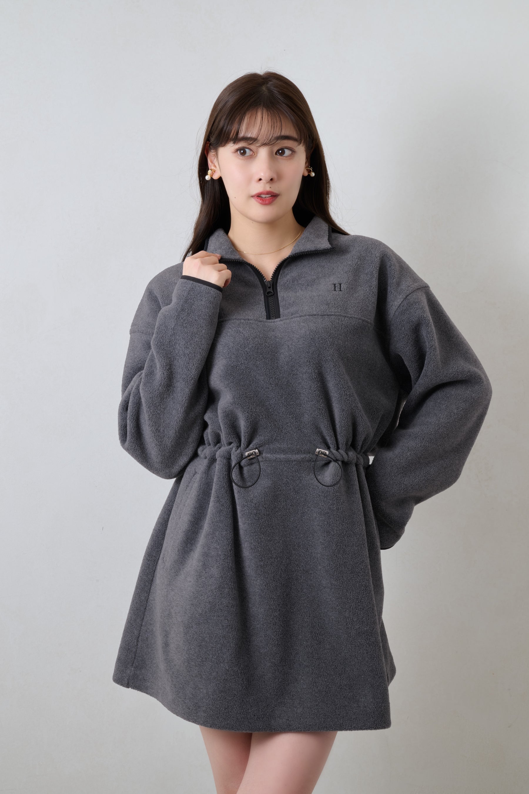 Flight Mode Fleece Mini Dress