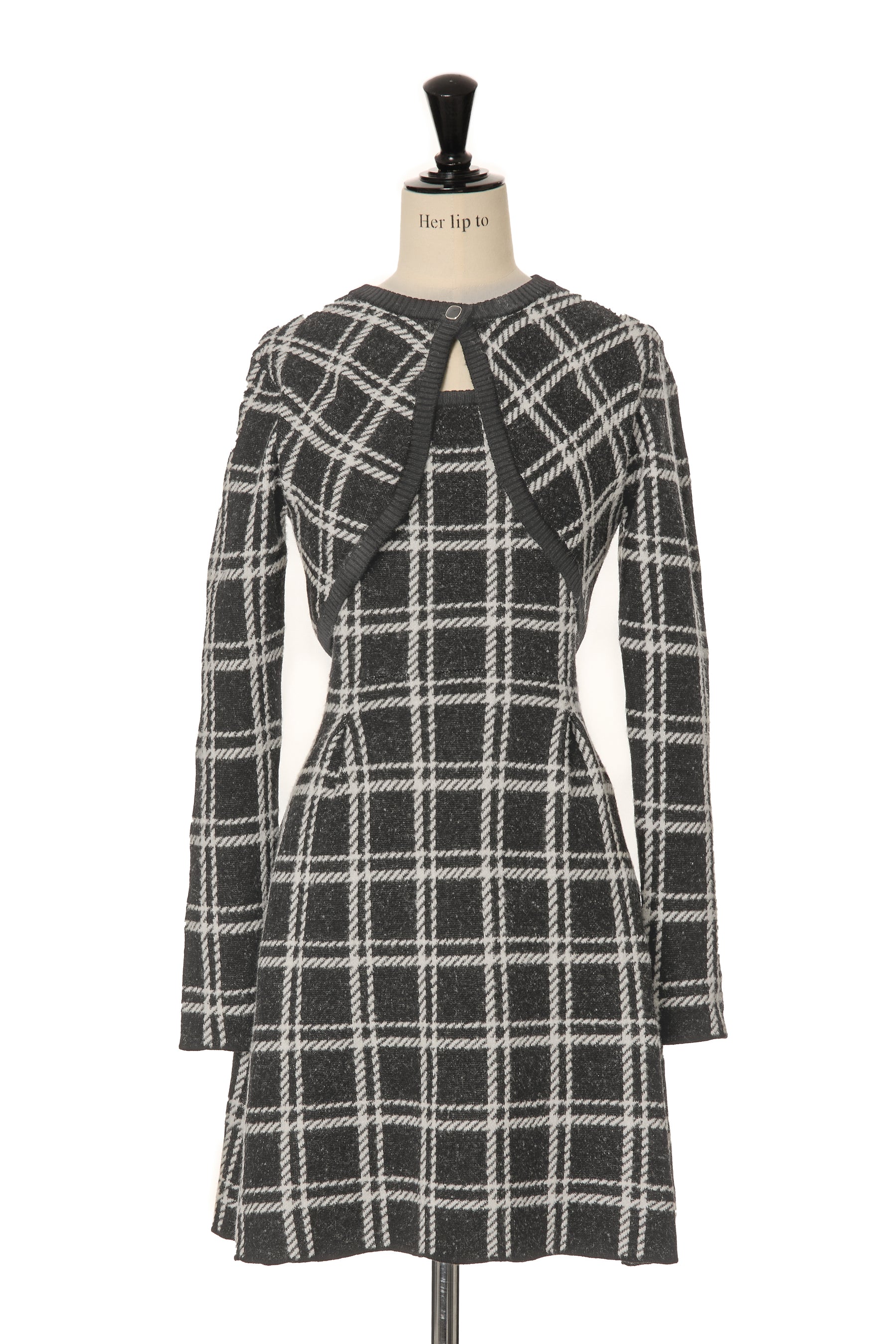 Pantheon Checked Knit Dress