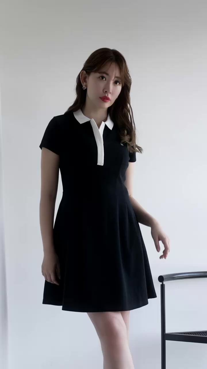 Short Sleeve Polo Mini Dress