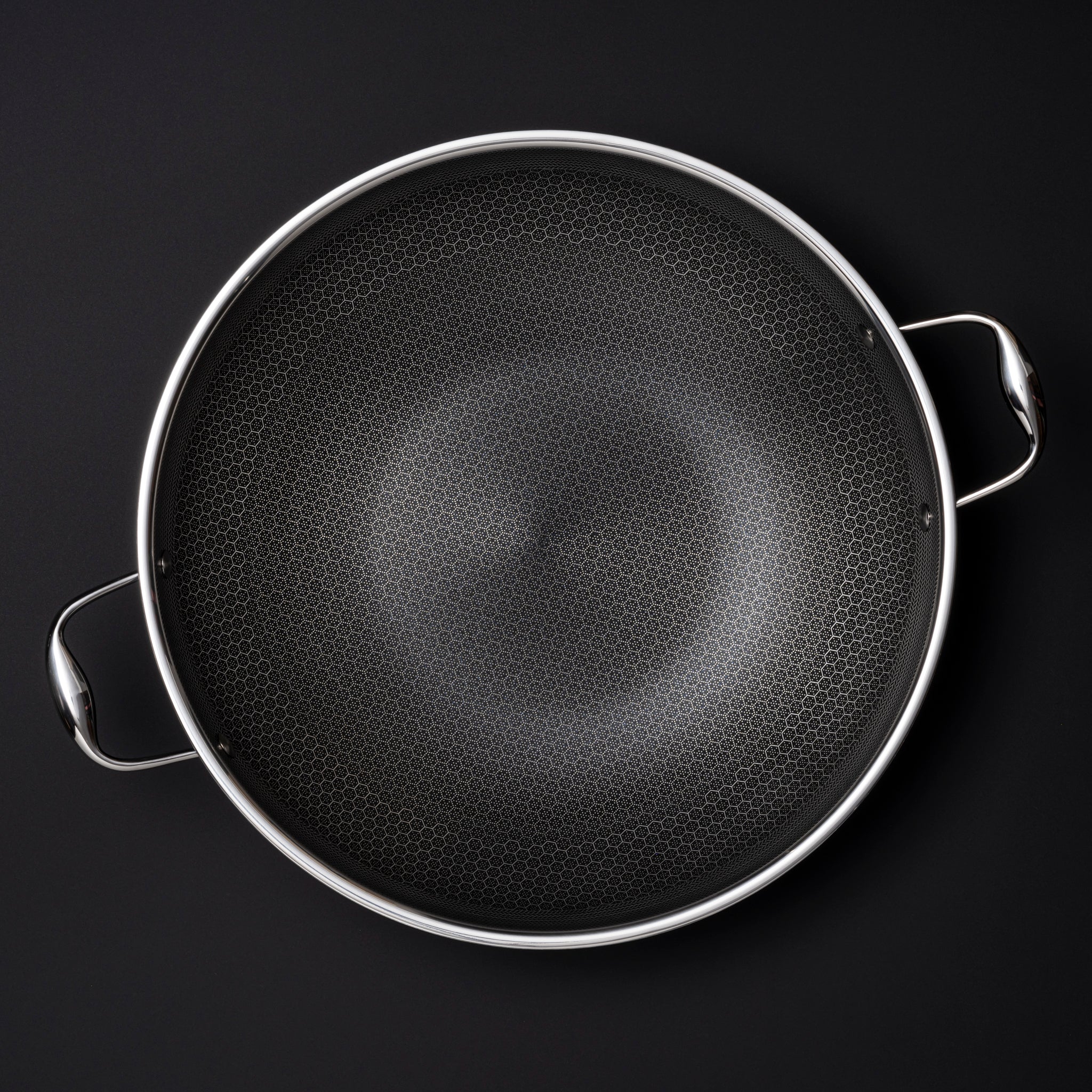 36 cm Hybrid Wok with Lid – ヘックスクラッド