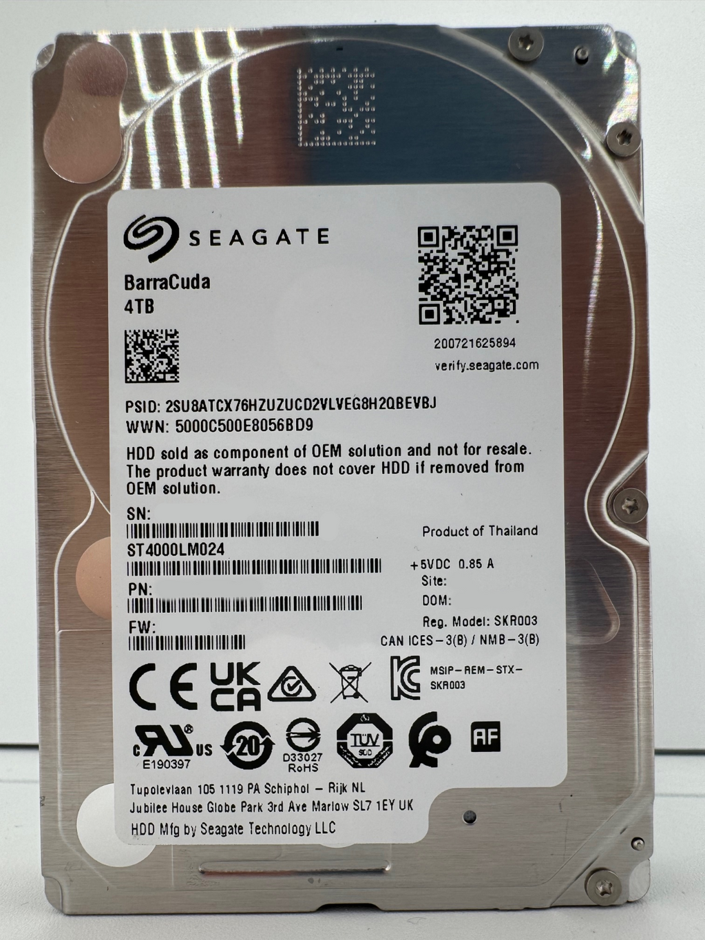 Seagate BarraCuda 4TB 2,5