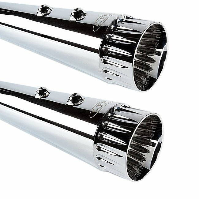 CFR M8ツーリング 4.5インチ スリップオンマフラー ダブルフルーテッド