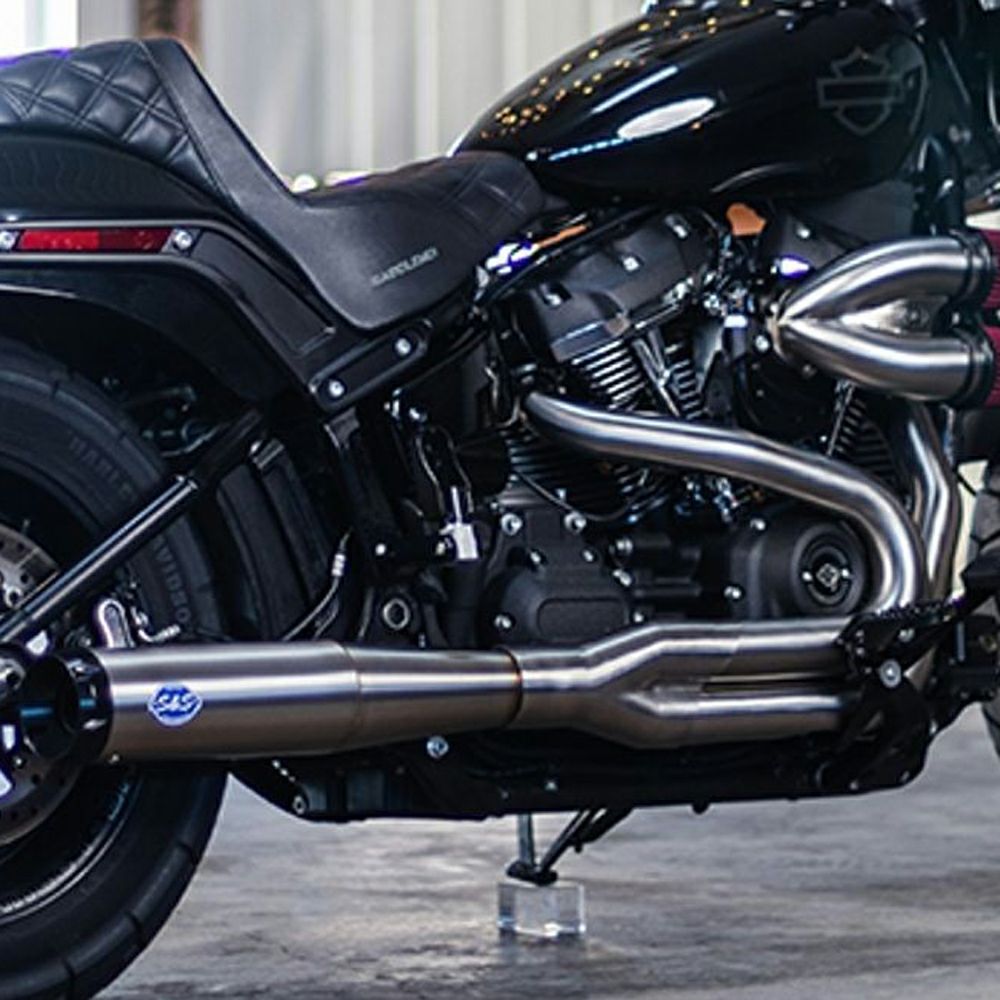 FXFB(S)ファットボブ用S&S(エスアンドエス)マフラー｜ハーレーカスタム
