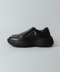 VEIN 】COW LEATHER OVAL SOLE TRAINER - BLACK | 公式通販サイト