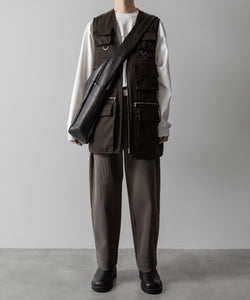 ssstein / シュタイン】OVERSIZED MULTI POCKET VEST - MILITARY KHAKI