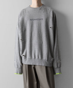 ssstein / シュタイン】OVERSIZED REBUILD SWEAT LS - TOP GREY | 公式