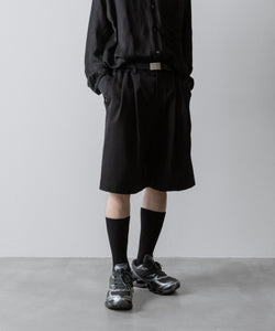 ssstein / シュタイン】 WIDE EASY SHORT TROUSERS(2/90 WOOL