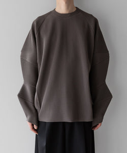 stein / シュタイン】GRADATION PLEATS COMBINATION SLEEVES LS - D