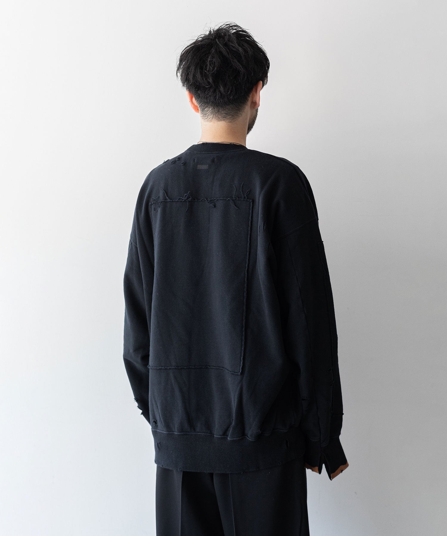 stein / シュタイン】OVERSIZED REBUILD SWEAT LS - BLACK | 公式通販