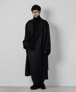 stein / シュタイン】EX FINE LAMBS LOOSE HIGH NECK KNIT LS - BLACK