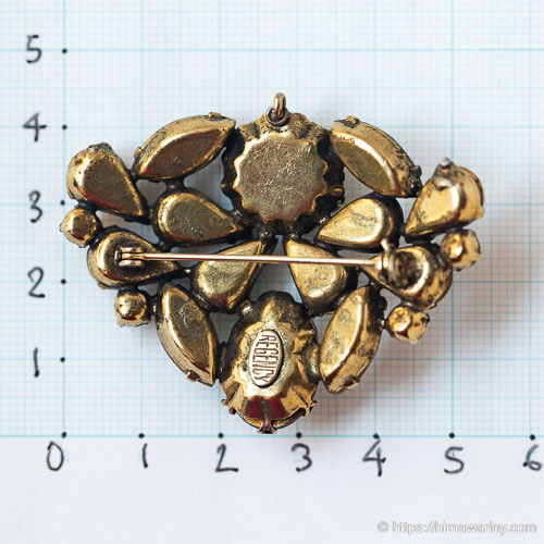 Regency-サフィレット／サフィリーン・ヴィンテージ・ブローチ兼