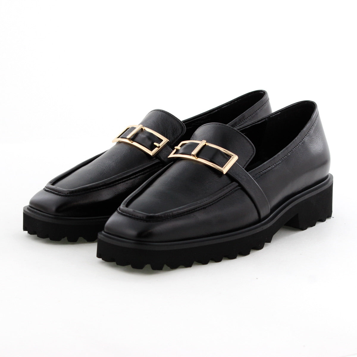 SALE】トラックソールスクエアバックルローファー/651321