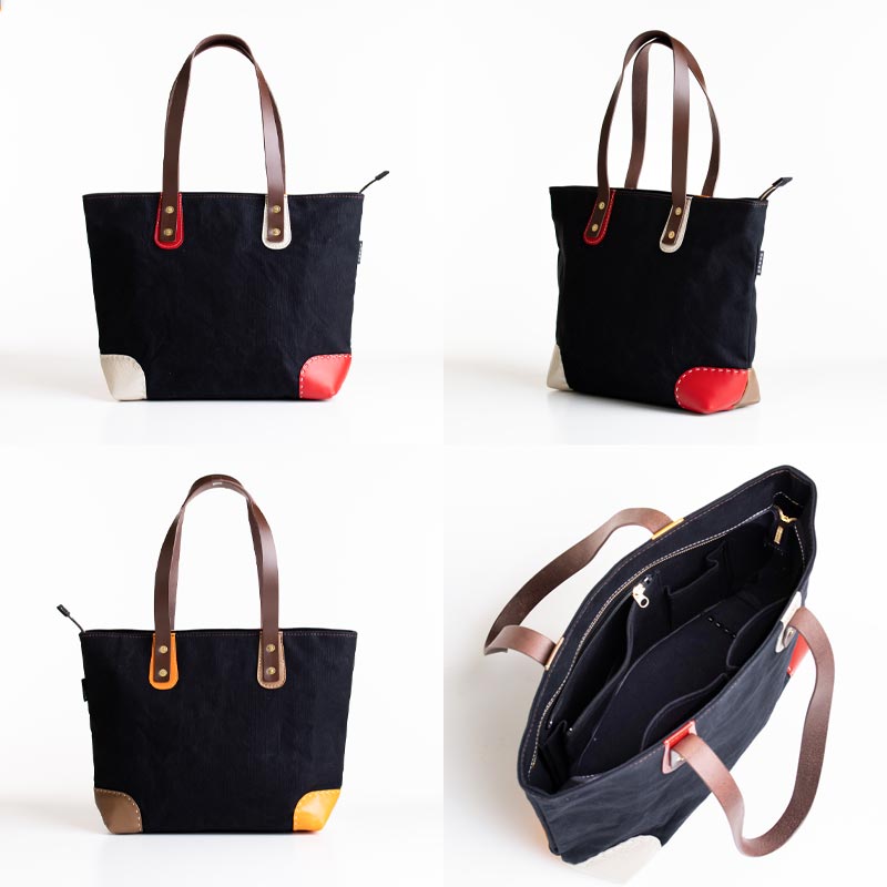 ハンドメイドファスナー付トート – 日乃本帆布