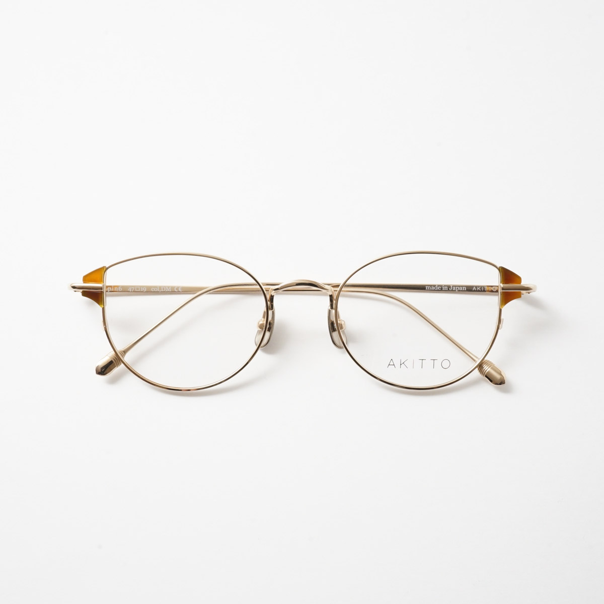 HibiMegane ONLINE SHOP | AKITTO アキット［pin6 DM 47□19］メガネ