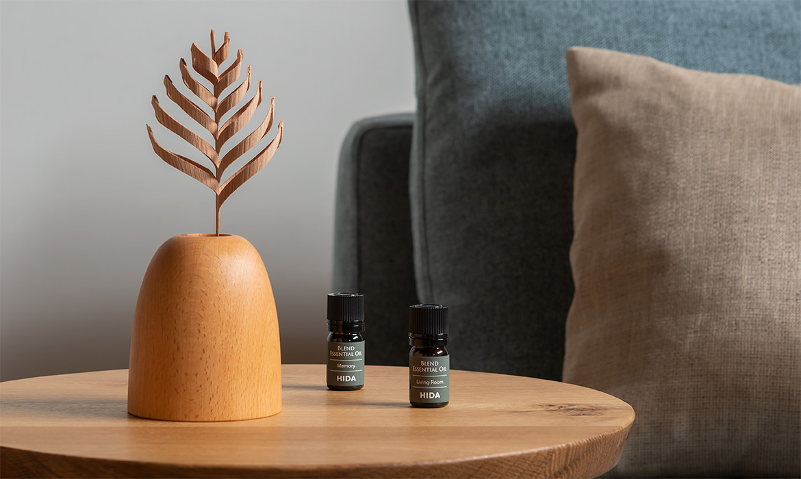 ESSENTIAL OIL ＆ AROMA GOODS アロマスタンド 丸型 | 飛騨産業株式