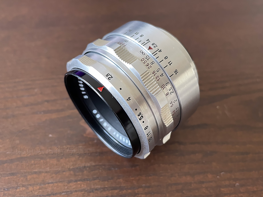 原宿キャットストリートでTessar 50mm f2.8 M42 シルバー銀鏡筒