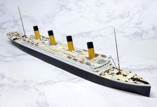1/700客船「RMS タイタニック」製作 その9（救命ボートとマスト