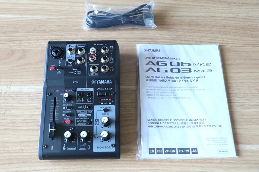 YAMAHA AG03MK2をレビュー。ライブ配信で最強のオーディオ