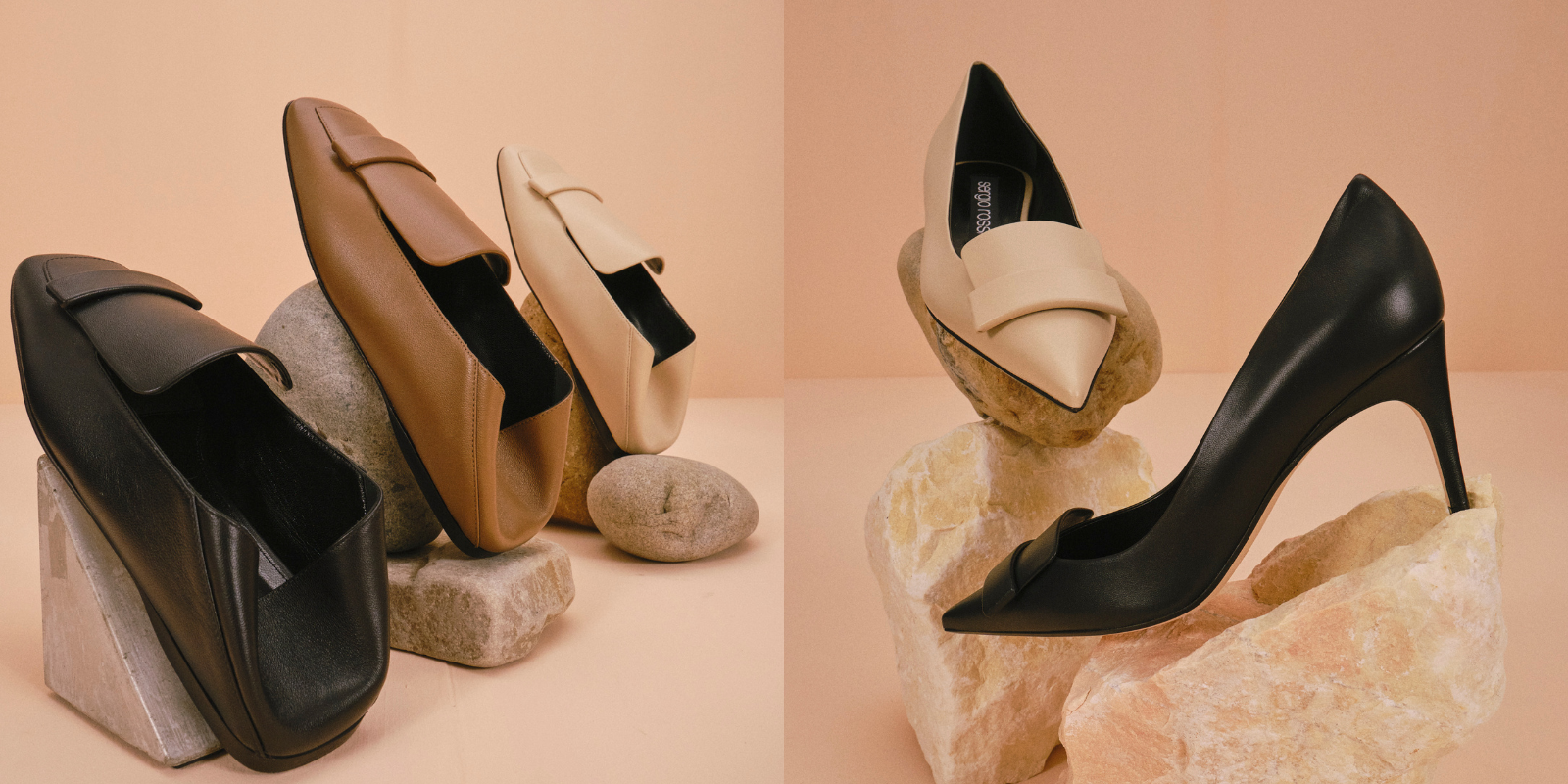 秋のはじまりは「セルジオ ロッシ」の新素材 “sr1”で、タイムレスな