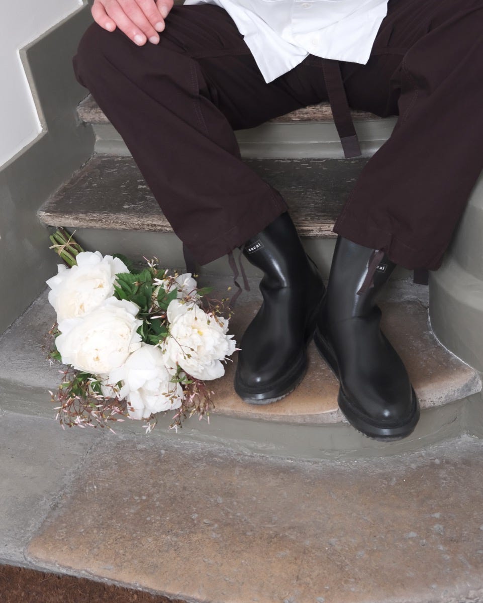 サカイの新作ラバーブーツは街でもアウトドアでも活躍、価格は4万円台