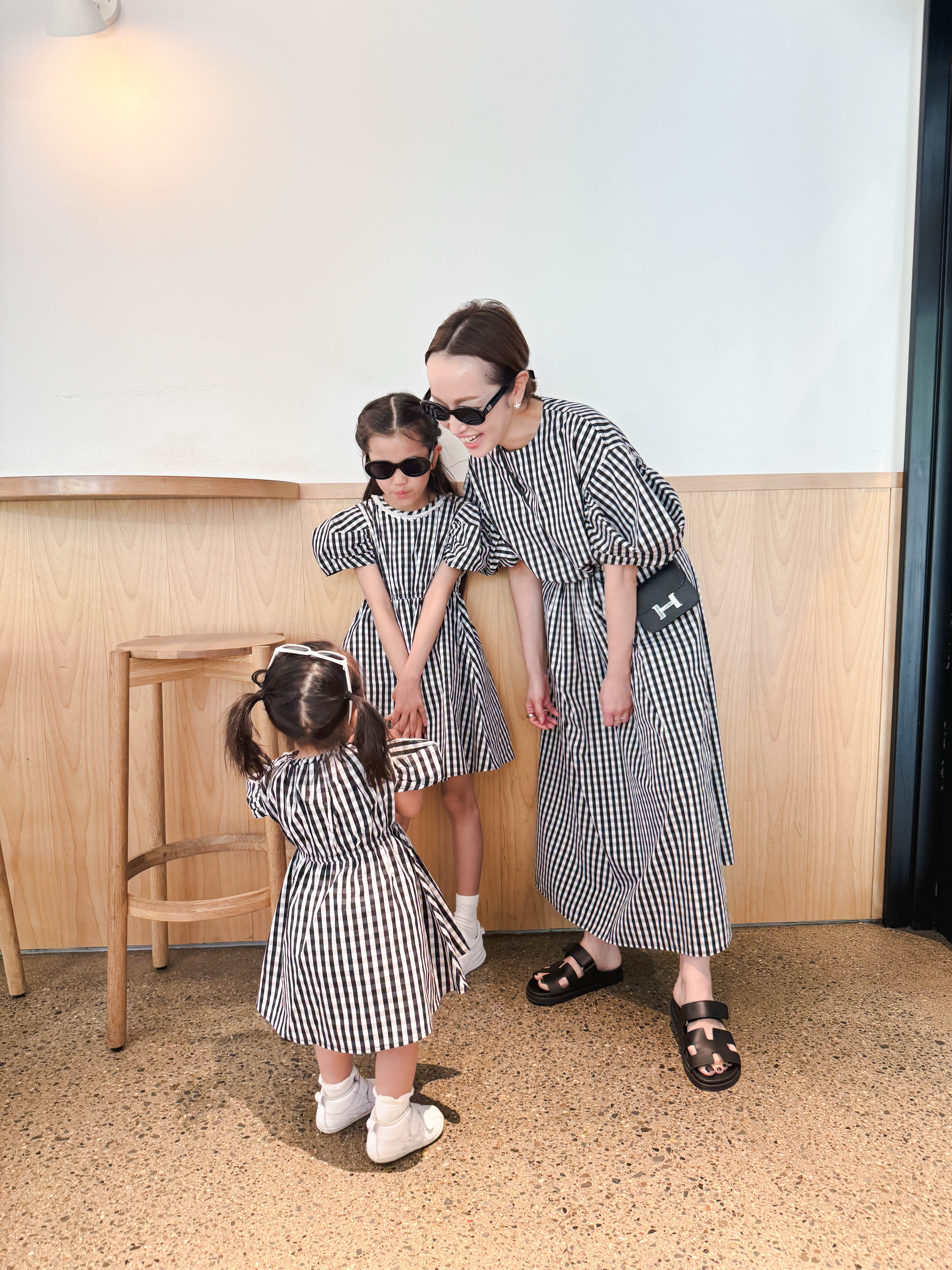 ギンガムチェックで作る、母娘のリンクコーデ【翁 安芸さんのLife with