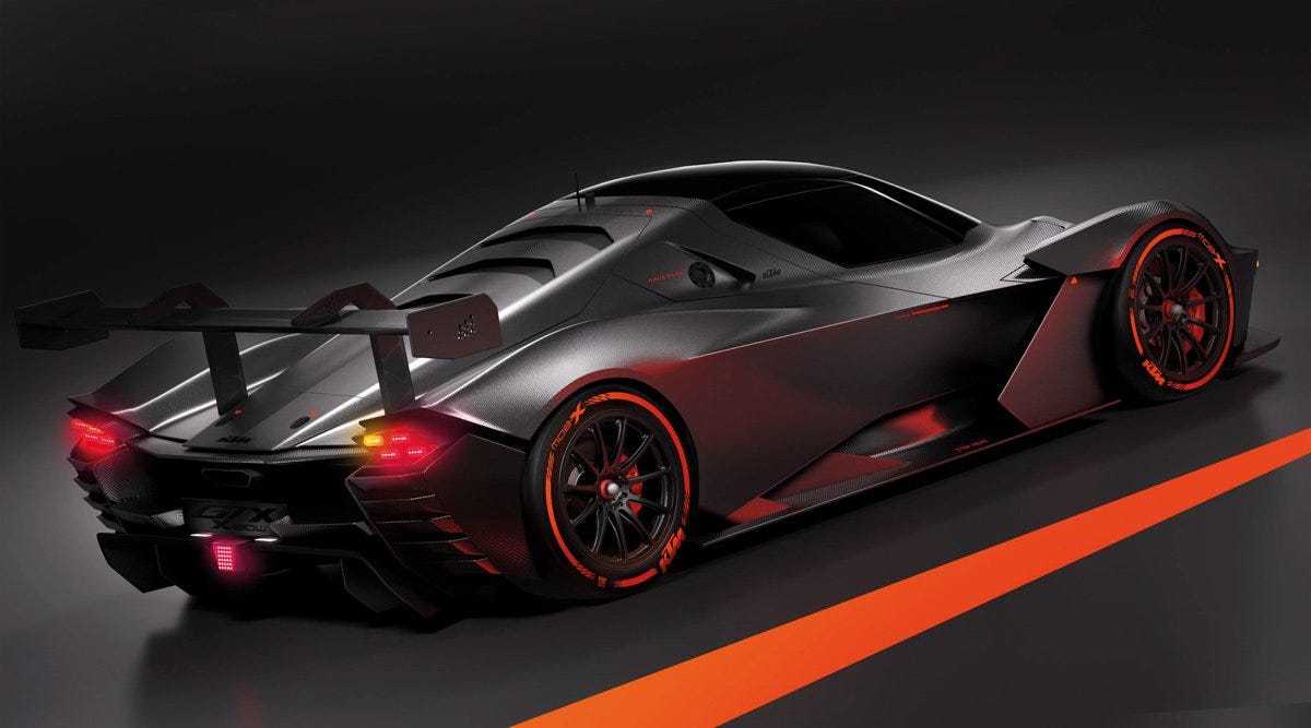 The KTM X-Bow GTX Is a 600-HP, Five-Cylinder Monster