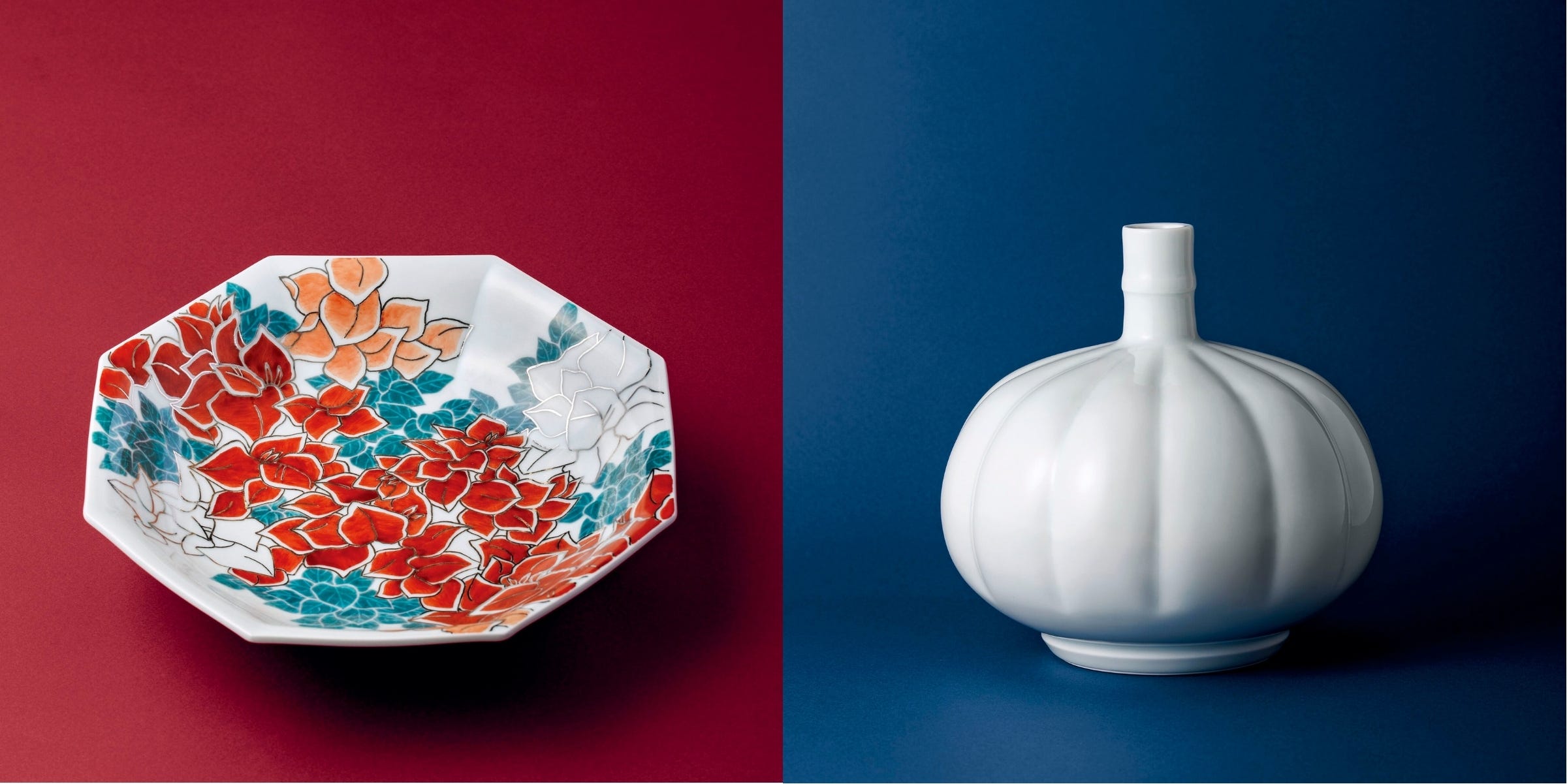 買える“人間国宝”｜井上萬二［白磁］／十四代 今泉今右衛門［色絵磁器］