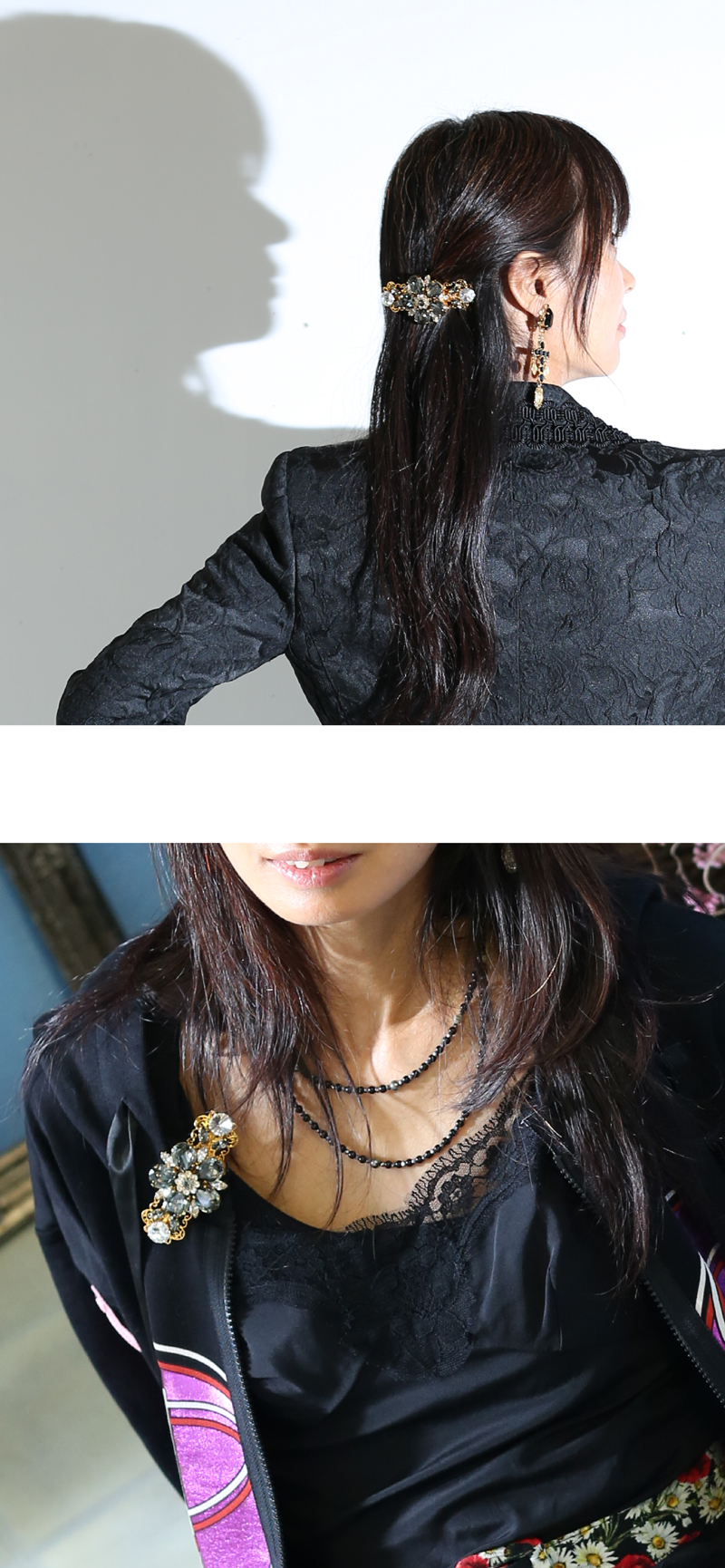 DOLCE＆GABBANA ヘアアクセサリー バレッタ 花