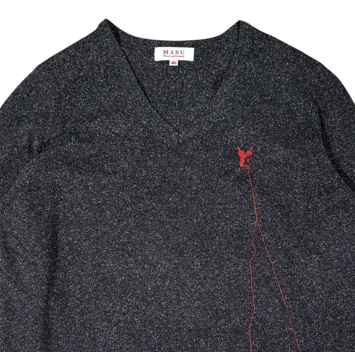 2026SS MASU SILK NEP SWEATER - BLACK 商品詳細｜choua la creme