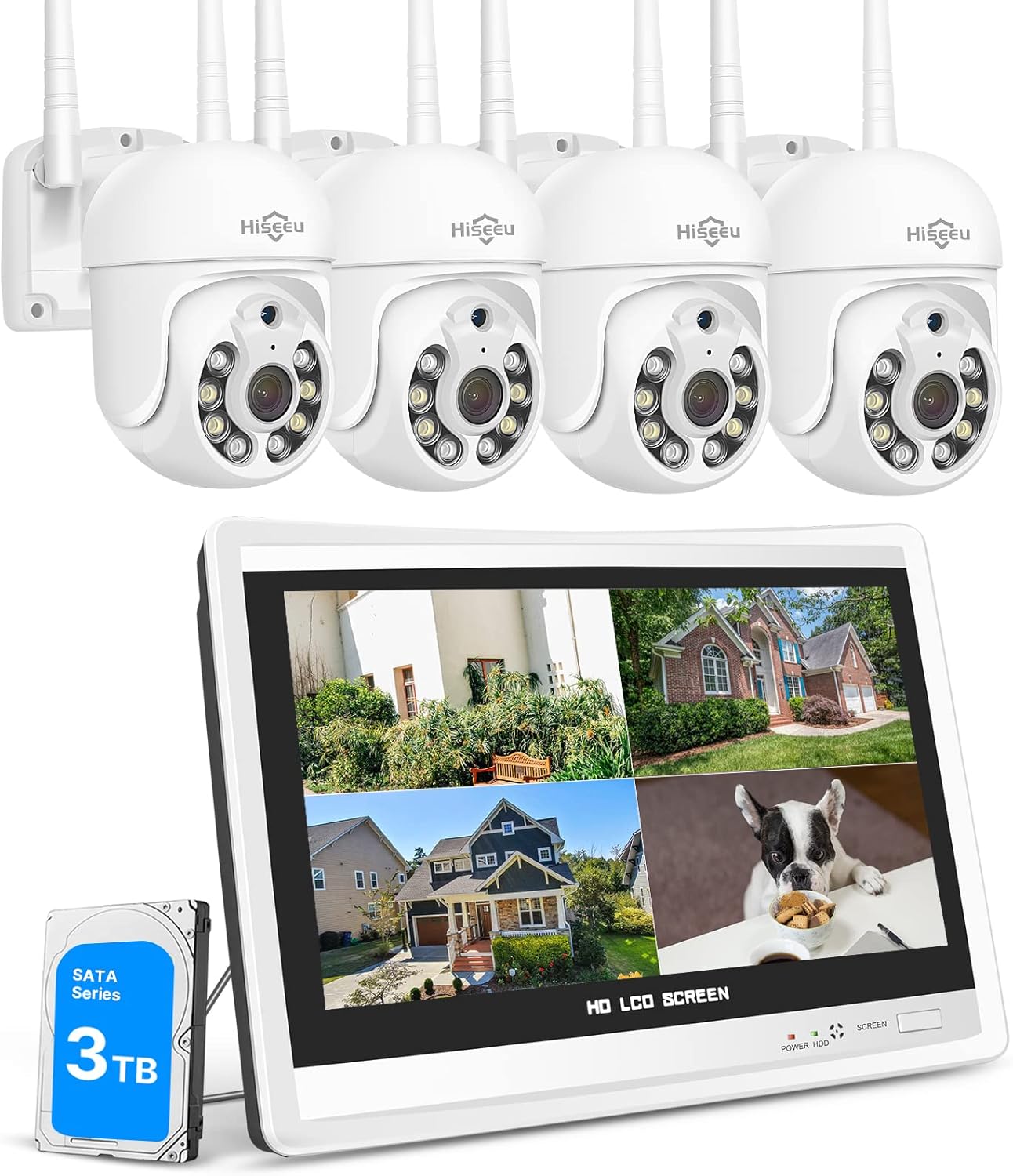 500万画素・360° 追尾機能搭載 】防犯カメラ ワイヤレスHiseeu 12