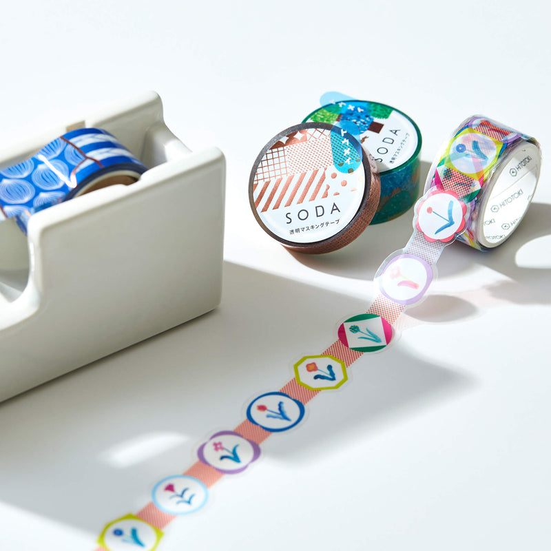 SODA アヒルイケ (15mm) CMTD15-005 (型抜き) 透明 マスキングテープ